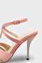 Women's Thin Strap Detailed Elegant Heeled Shoes Clivati Pink Garni - 6