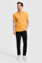 Men's Slim Fit Orange Polo Collar Basic T-Shirt 50322304-Vr244 - 4