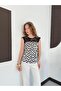 Dama Patterned Polka Dot Blouse |   D3070002 - 6