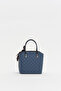 Monogram Tote Bag Navy Blue - 4