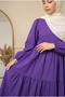 Women's Poplin Hijab Dress – Layered Loose Summer Dress - 5