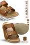 Genuine Leather Men's Slippers - Double Buckle Adjustable Massage Sole Genuine Leather Men's Slippers t Taba - 4