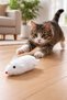 Multi-Color Battery-Free Wind-Up Mouse Cat Toy Moving Interactive Hunting Game, Plush Mouse Soft Texture - 4