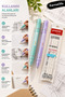 Pastel Purple and Green Purity Mechanical Pencil Eraser Set 3.8 mm – 2 Eraser Pens + 3 Eraser Refills - 3