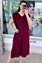 V-Neck Modal Dress 6Y181 - 3