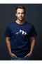 Mountain Silhouette Printed 100% Cotton Unisex T-Shirt - 4