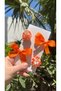 Flower Dream Orange 4-Piece Children's Buckle Set-Metal Clip - 3