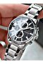 Functional Silver-Black Color Steel Cord Steel Case Men's Wristwatch 2515Mr - 5
