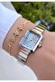 Rectangular Women's Wristwatch - Adjustable Steel Band - Comes with Bracelet Gift - 4