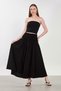 Women's gipeli voile long skirt - black - 2