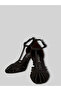 Velmya Women's Beige Leather Intertwined Band Hellenistic Design Single Band High Heeled Shoes 9 cm - 5