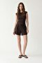 Dark Brown Basic Shorts Set - 2