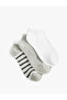 Cotton Blended 3-Piece Booties Socks Set