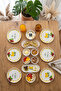Vita Lemony 14 Piece Stackable Ceramic Plate Set for 6 Persons Premium Presentation & Breakfast Set - 3