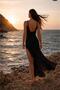 Women's Knitwear Front Detail Zero Short Sleeve a Lace-Like Knit Knitted Beach Dress - 2