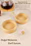 Set of 4 Round Bamboo Snack Bowls with Lids - Coffee Side Serving Bowl, Presentation Bowl, Breakfast Bamboo Bowl - 4