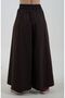 Brown Pleated Trouser Skirt - 5