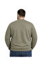 Men's Large Size Khaki Two-Thread Crew Neck Sweatshirt 3Xl-4Xl-5Xl-6Xl-7Xl-8Xl - 3