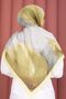 Large Floral Pattern Shawl Series Yellow - 3