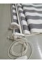 Polycotton Antrasit Çizgili Katlamalı Perde - 4