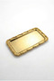 Rumlov Gold Single Stainless Steel Gold Frame Coffee Presentation Tray Baton