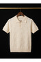 Summer (Cool Yarn) Polo Collar Men's Knitwear T-Shirt (Ekro) - 2