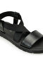 409062.Z6Fx Black Women's Flat Sandals - 7