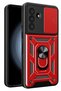 Ilkeshop New Galaxy A37 5g Pars Lens Ring Silicone Case (133023) - Red