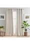 Jacquard Window Curtain, 140 x 240 cm, Brown