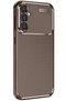 Ilkeshop New Galaxy S24 Fe Case Auto Focus Carbon Cover (173226) - Brown