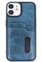 Ilkeshop New iPhone 11 Case Sara Leather Case with Business Card Holder (175318) - Navy Blue - 2