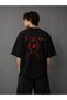 Printed Oversize Unisex T-Shirt with "What?" and "I See You" Text Streetwear Design