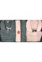 Brillant Partial Velvet 100% Cotton 8 Piece Family Bathrobe Set