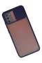 Ilkeshop New Galaxy A02S Case Palm Frosted Camera Sliding Silicone (233103) - Navy Blue - 2