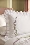 Lavender Garden 10 Piece Duvet Cover Set with 100% Cotton Embroidered Pique Robe |   Premium Dowry Set - 4
