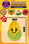 Iron-On Embroidery Patch, Cute Corn (4 Pcs) Iron-On Embroidered Woven Applique Patch
