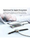 Trivolt 3-in-1 Fast Charging Cable 100W, USB-C to USB-C, 20W Lightning & 2.5W Apple Watch Magnetic Charger 1.2M - Black - 3