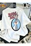 Printed Oversized Unisex Women's Crewneck T-Shirt