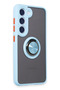 Ilkeshop New Galaxy S23 Case Montreal Silicone Cover with Ring - (172651) Ice Mi - 2