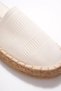 Women's White Knitwear Jute Wrap Handmade Espadrille Fs44My01B - 5