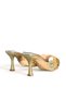 Women's Slippers with Heels, Gold Stone Beaded Evening Dress, New Season F400 - 8