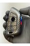 For Bmw F10, F11, F30, F90 Fem Smart Compatible 4-Button Carbon Fiber Remote Key Protection Case Black m Power