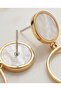 Gold asymmetric earrings - 3