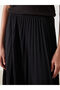 Pleated Skirt with Elastic Waist - 3