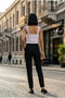 2-Pack Women's Lace Detailed V-Neck Thick Strap Camisole Self-Bra Cotton Undershirt Casual Stretch Covered Underwear Set - 8