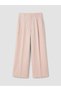 Vizyon New Season High Waist Wide Leg Women's Fabric Trousers - 5