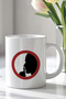 Be Silent Designed 330ml Printed White Ceramic Mug - 2