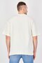 Men Crew Neck Short Sleeve Brand Logo T-Shirt, Off White - 3