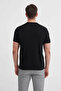 Slim Fit Crew Neck Knitted Black Men's T-Shirt 41770 - 2