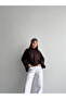 Women's Tulle Modal High Collar Raglan Sleeve Blouse 261002 - 6